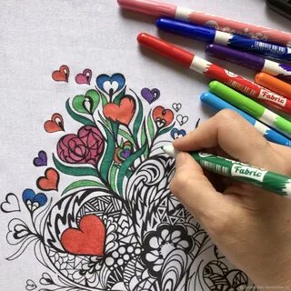 Раскрашиваем фломастерами красиво