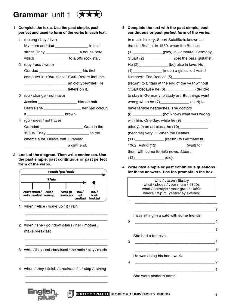 Unit 2 2 complete. Unit 2 grammar past simple past continuous used to ответы. unit 1 grammar. unit 2 grammar past ответы. grammar 1 ответы.