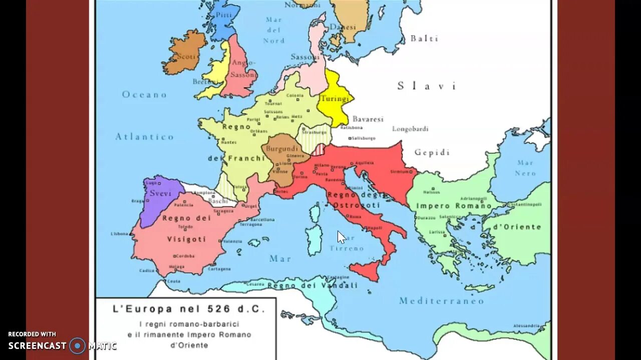 Карта варварские королевства на территории Западной римской империи. Варварские королевства на территории Западной Европы. Римская Империя и варварские королевства. Варварские королевства раннего средневековья.