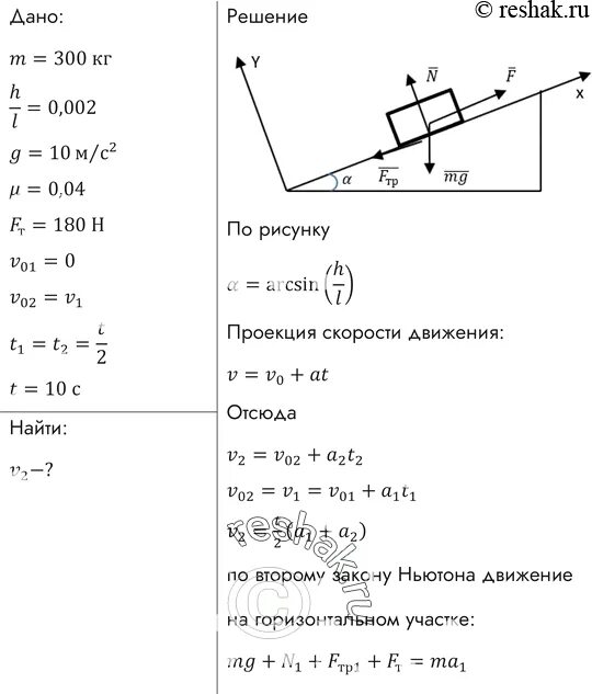 Троллейбус движется равномерно по горизонтальному участку