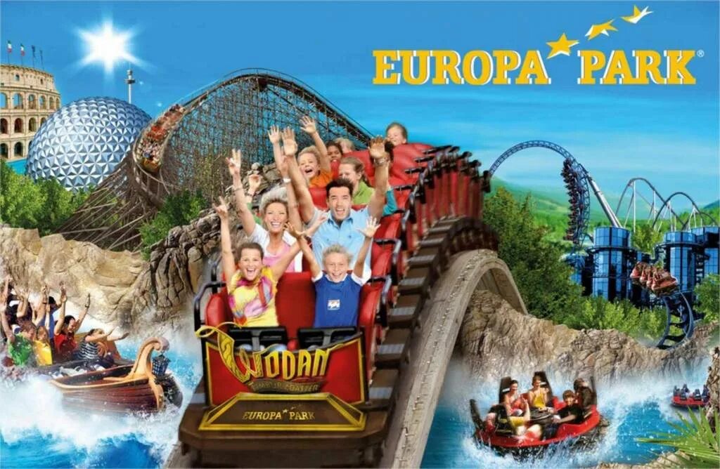 Каталог развлечений. Европа-парк Германия. Парк аттракционов Europa Park в Германии. Парке развлечений Europa-Park в городе Руст.