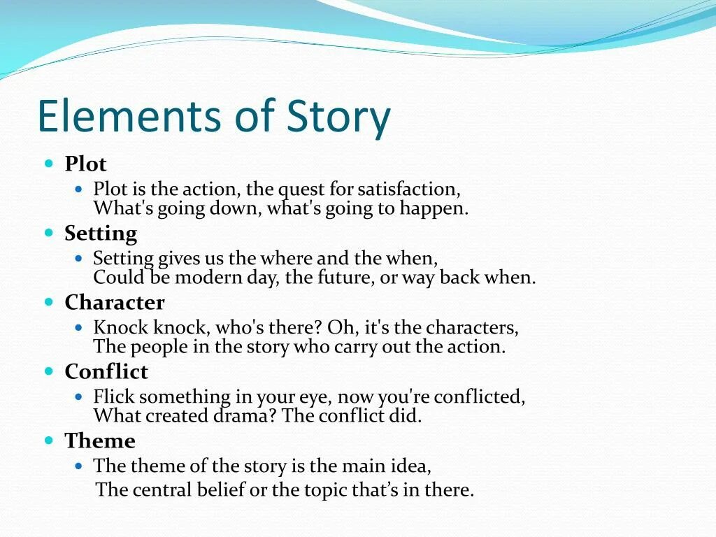 Story elements. Elements of the Plot. Character setting Plot. Elements презентации. Main characteristics