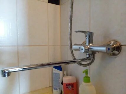 Гусак на кран в ванную