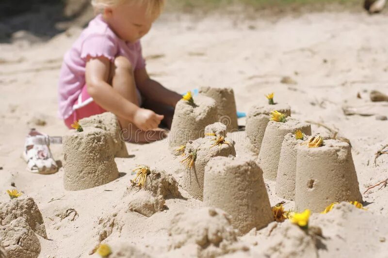 Make a sand castle