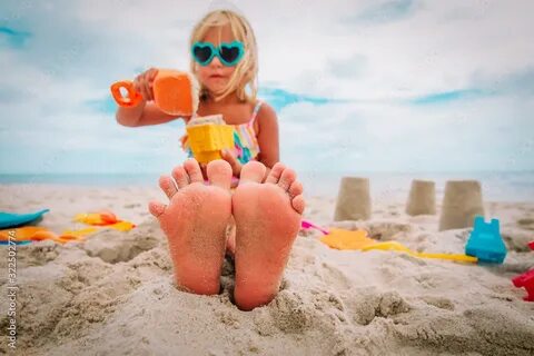 Foot child girl