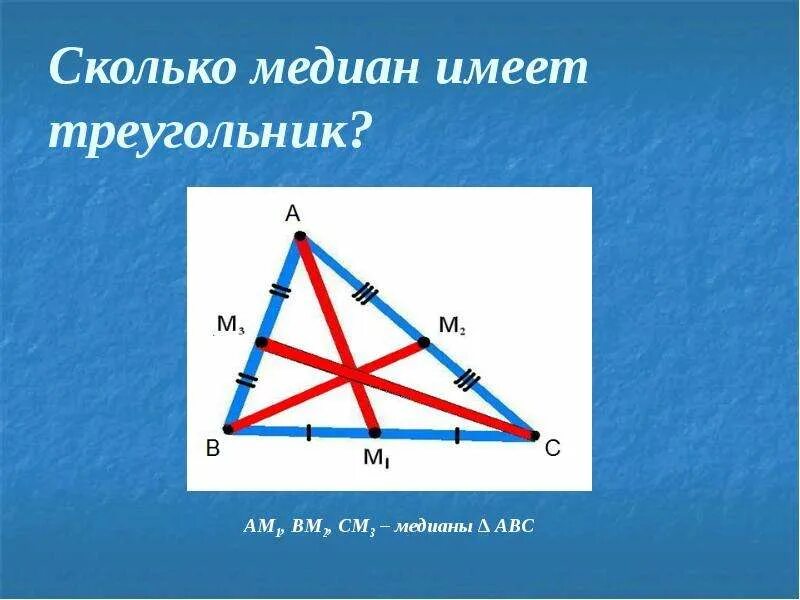 Медиана треугольника 2 1. Сколько медиан имеет треугольник. Медиана треугольника. Медиана треугольника это отрезок который. Медиана рисунок.