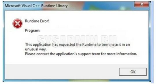 Ошибка Microsoft Visual c++ runtime. Microsoft Visual c++ Library ошибка. Microsoft Visual c++ runtime Library ошибка. Microsoft Visual c + + runtime ошибка. This application runtime to terminate