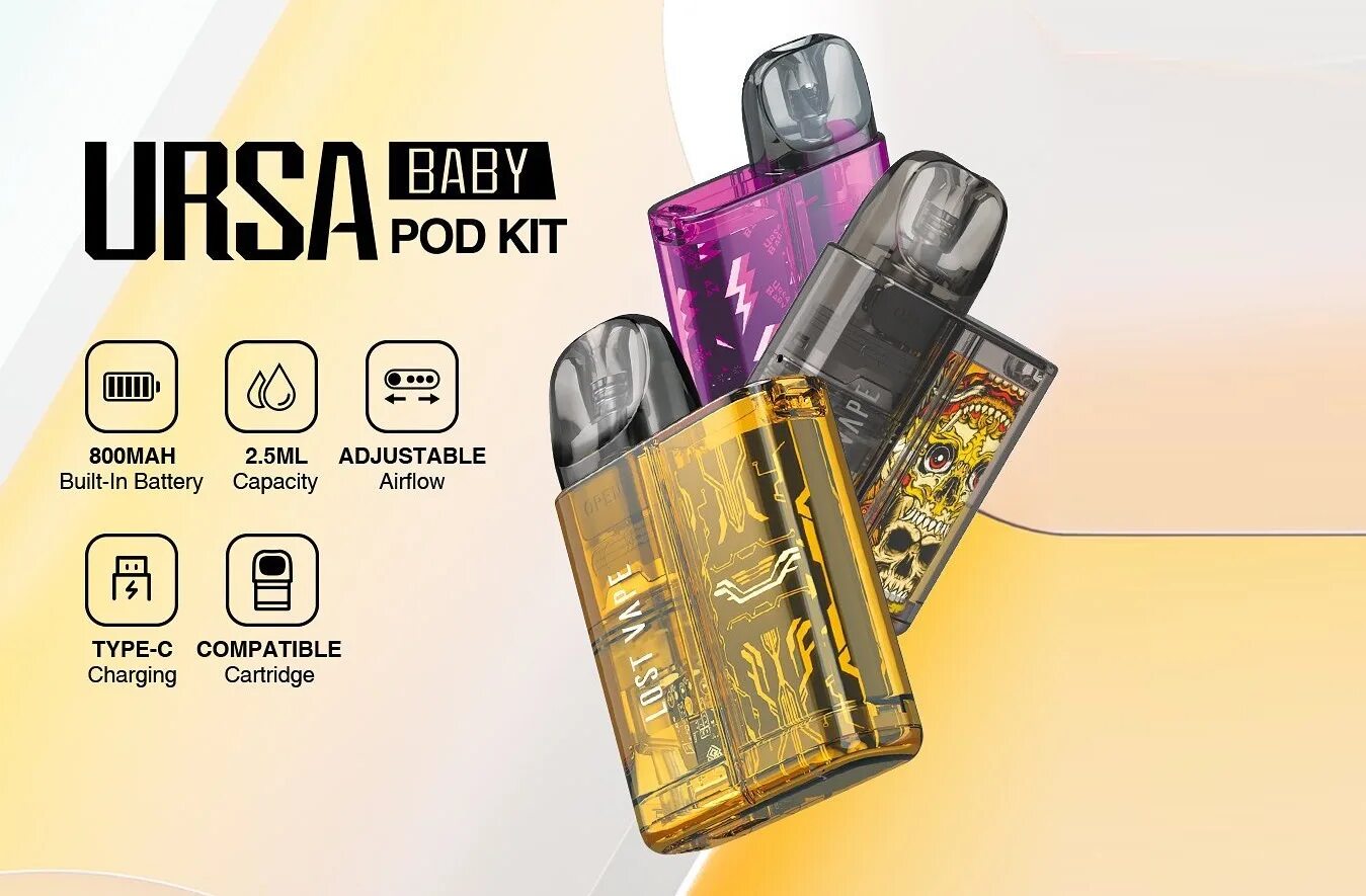 Набор Lost Vape Ursa Baby 800mah pod Kit. Lost Vape Ursa Baby. Lost Vape Ursa Baby pod Kit 18w 800mah. Под Ursa Baby Pro. Ursa baby pro картридж