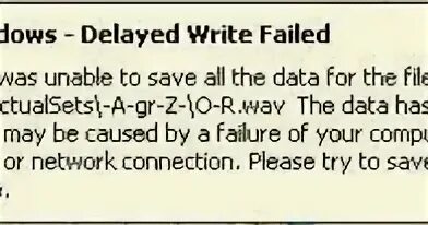 Failed writing device. Failed writing device