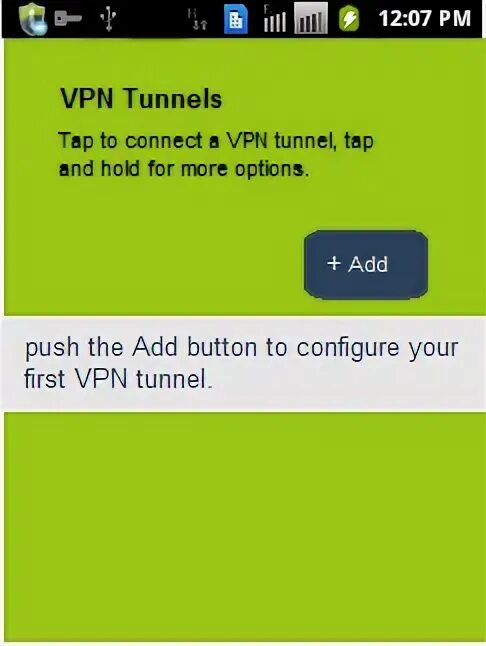 Tunnel tap. Tunnel tap