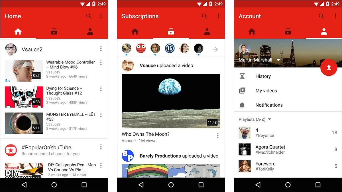 Youtube мобильная версия. Интерфейс ютуба на телефоне. Ютуб Главная страница на телефоне. Ютуб на телефоне скрин. Версия android youtube