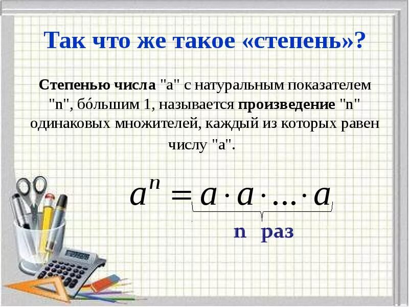 Сделать число в степени. Как вычислить степень в степени. правило по математике 5 класс степень числа. понятие степени числа 5 класс. как понять тему степень числа.