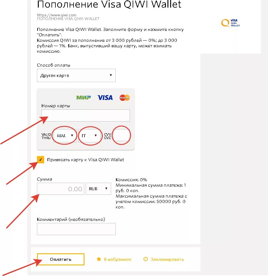Кошелек как оплачивать картой