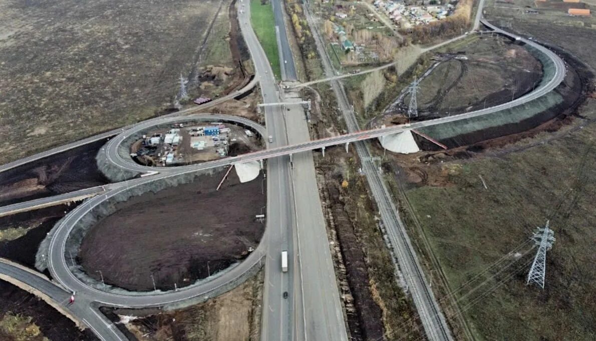 Новая дорога в уфе. Самая большая дорожная развязка. Развязки на российских дорогах. Развязка на Уфу с м5.