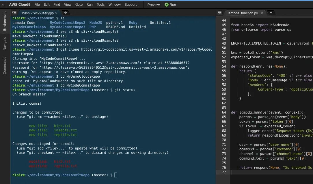 Ide 9. Aws cloud9. node js среда разработки. cloud ide. cloud 9 php.