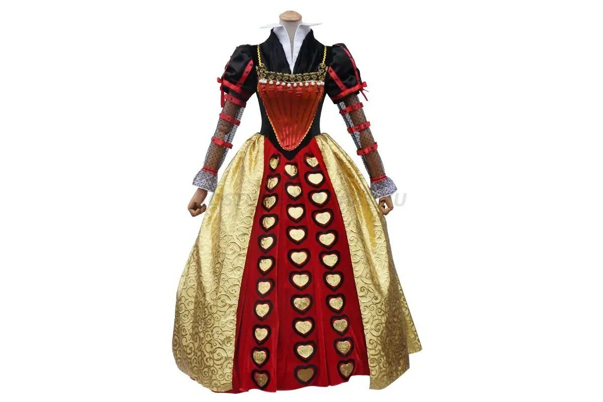 костюм красной королевы из алисы в стране чудес. костюм красной королевы из алисы в стране чудес. платье королевы из алисы в стране чудес. костюм королевы алисы. костюм королевы делюкс.