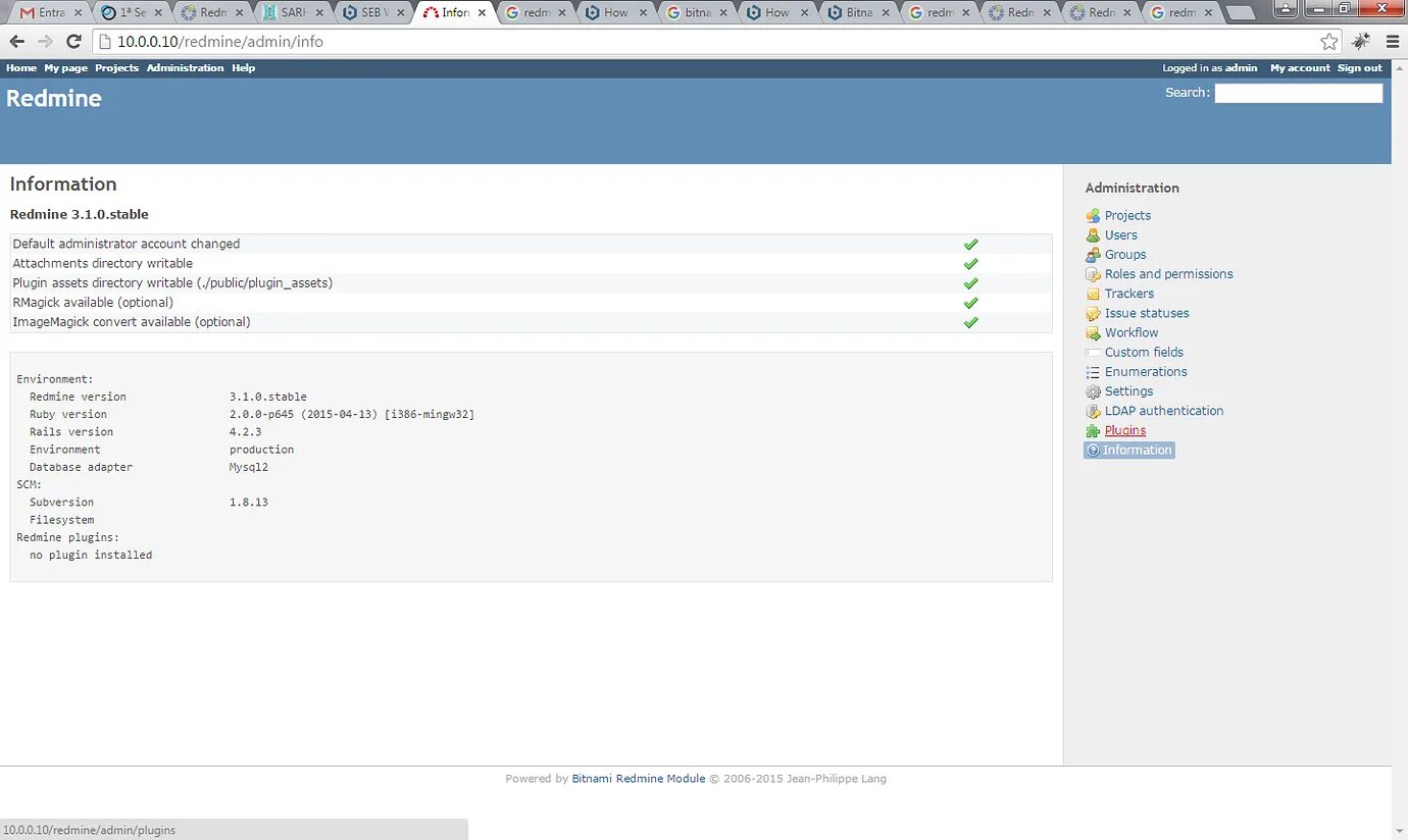Plugin directory. Redmine bitnami. redmine agile. redmine packaged by bitnami. plugins directory » redmine_stats.