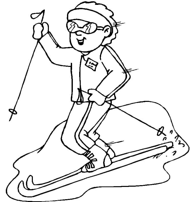 Лыжи раскраска для детей. Лыжник раскраска для детей. Горные лыжи раскраска для детей. Раскраска лыжный спорт для детей. Лыжник 3 класс