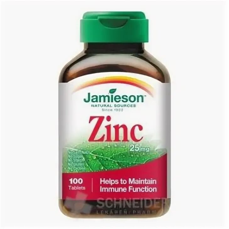 Zinc 25 MG. Пробиотик с цинком. БАД Джеймисон. Zinc 25