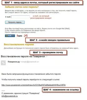 Забыл пароль открытие
