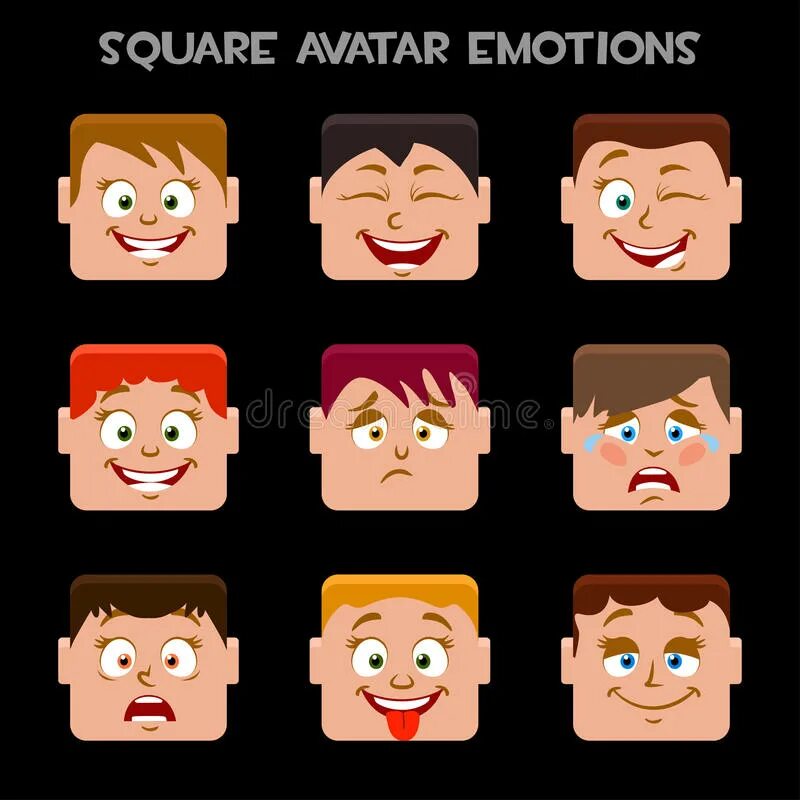 Pantomime vector face. Эмоция человека аватарка. Avatar emotes. Эмоции квадратные. Icon skin.
