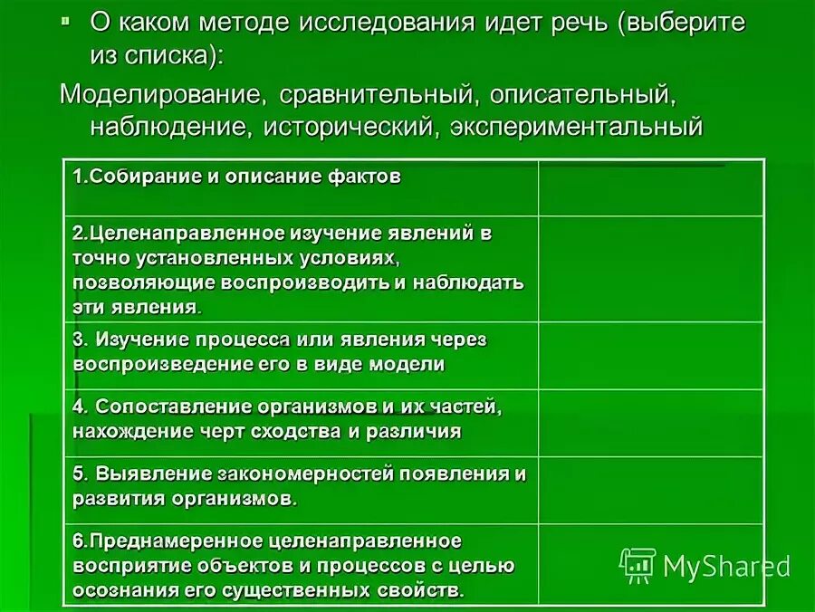 Предметом изучения общей биологии является тест