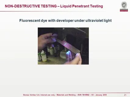 Non destructive tests