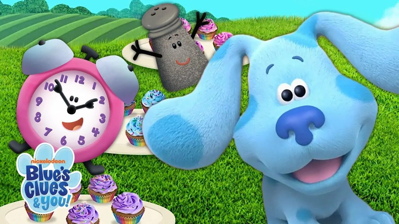 Blues clues. Blue's clues & you!. Blues clues and you. Blues clues you and friends. Blue s big