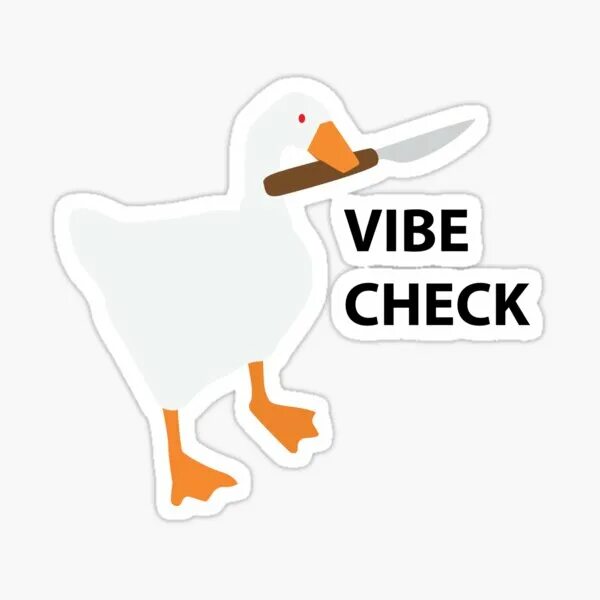 Вайб чек. Стикеры Goose Mix. Чек стикер. Vibe check Emoji.