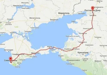 Сколько от тюмени до крыма