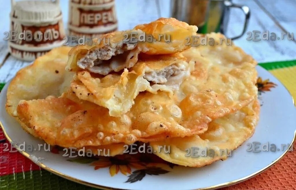 Чебуреки без заварного теста
