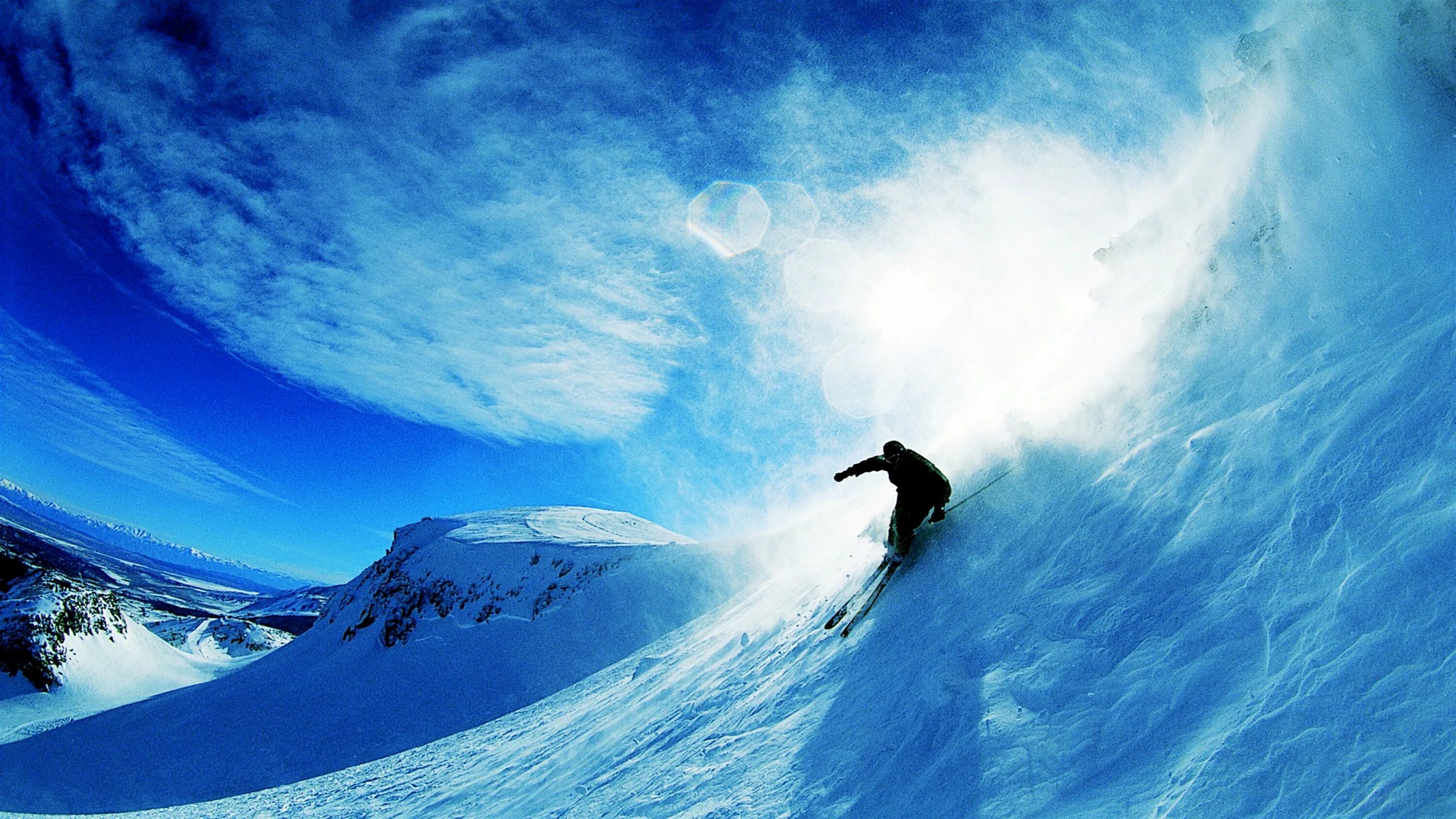 Over snow