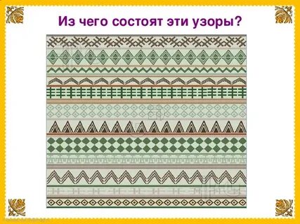 Тема урока орнамент