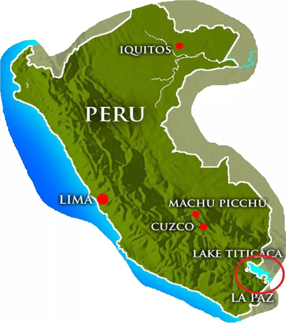 Озеро Титикака на карте. Физическая карта Перу. Оз Титикака на карте.
