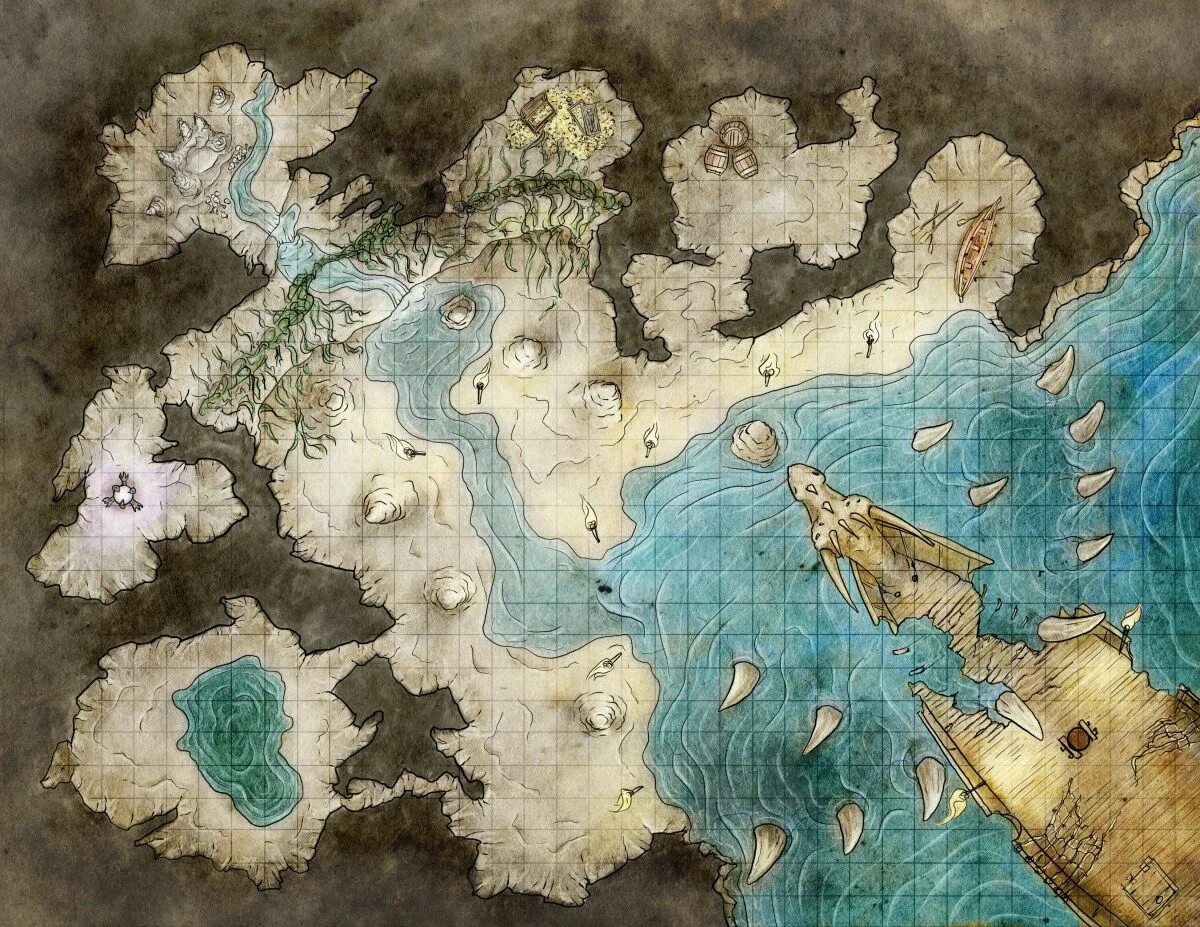 Shade map. Днд море. карта днд море. dnd sea map.
