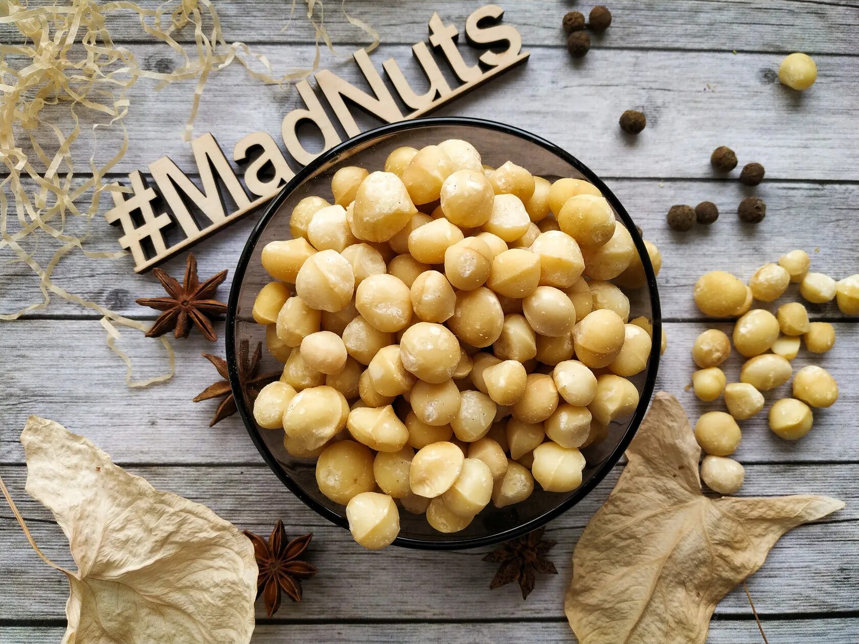 Чай из скорлупы макадамии