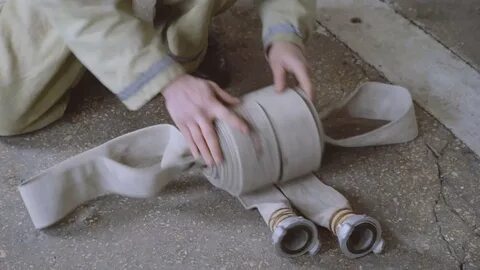 Скатка пожарных рукавов