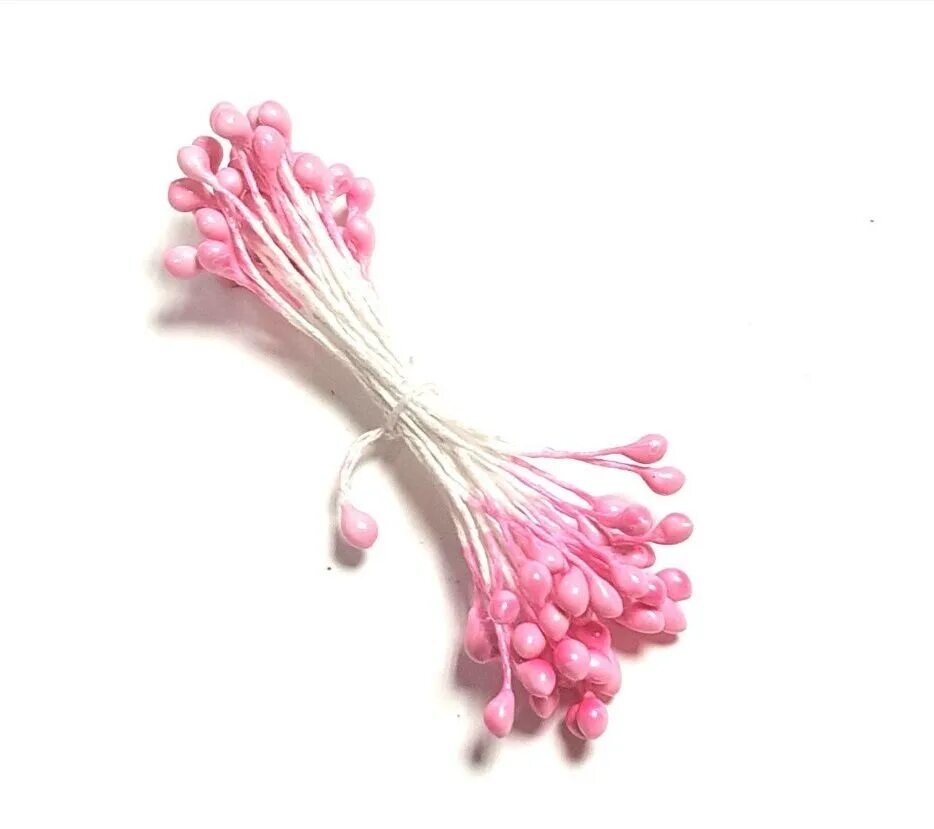 Тычинки на нитке. Тычинки для рукоделия. Нить тычинки. Тычинки белые (5 пучков). Тычинки для полимерных цветов.