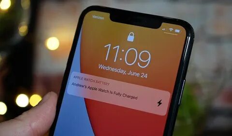 Уведомление watch на iphone