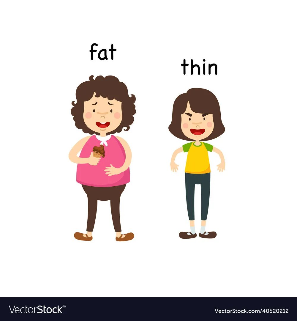 Tall short fat thin