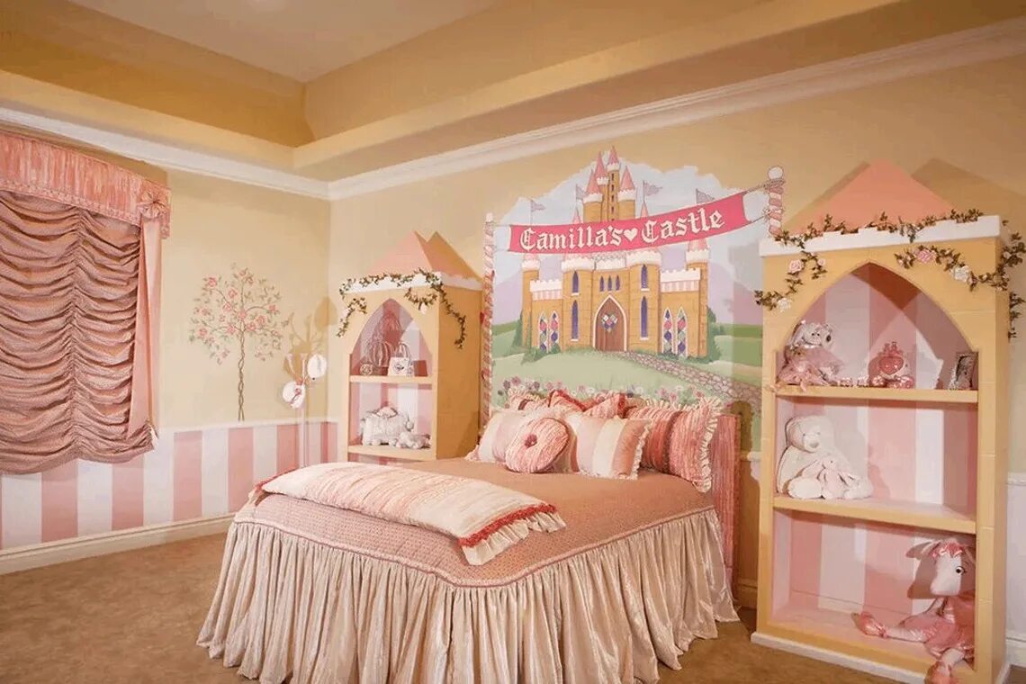 Детская принцесса. Спальня для маленькой принцессы. Сказочная детская комната для принцессы. Комната принцессы.