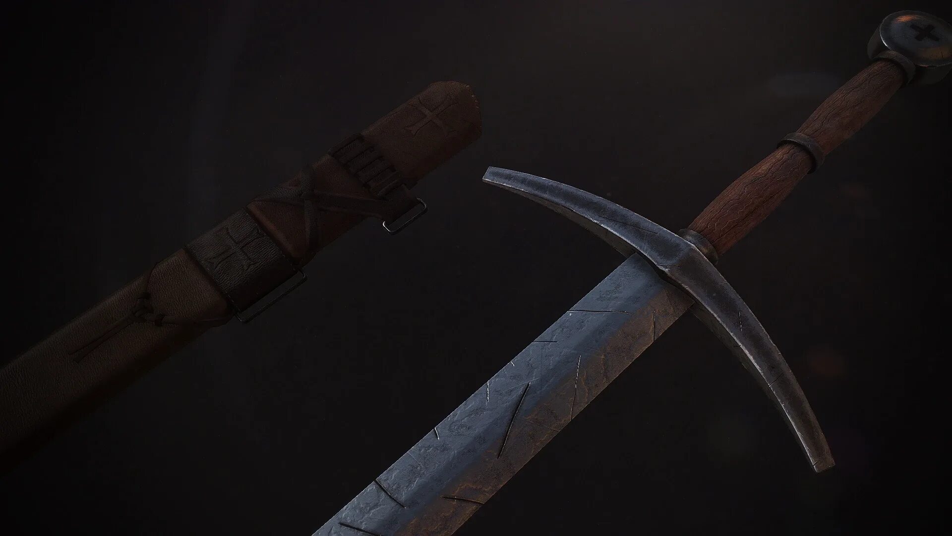 Kingdom лучший меч. Лонгсворд меч тамплиеров. меч храмовника скайрим. skyrim меч тёмного крестоносца. kingdom come длинные мечи.