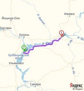 Ульяновск болгары расстояние на машине