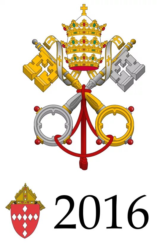 Папа римский в средние века. Герб с папской шапкой над замком. Papal. Герб папы римского. Papal.