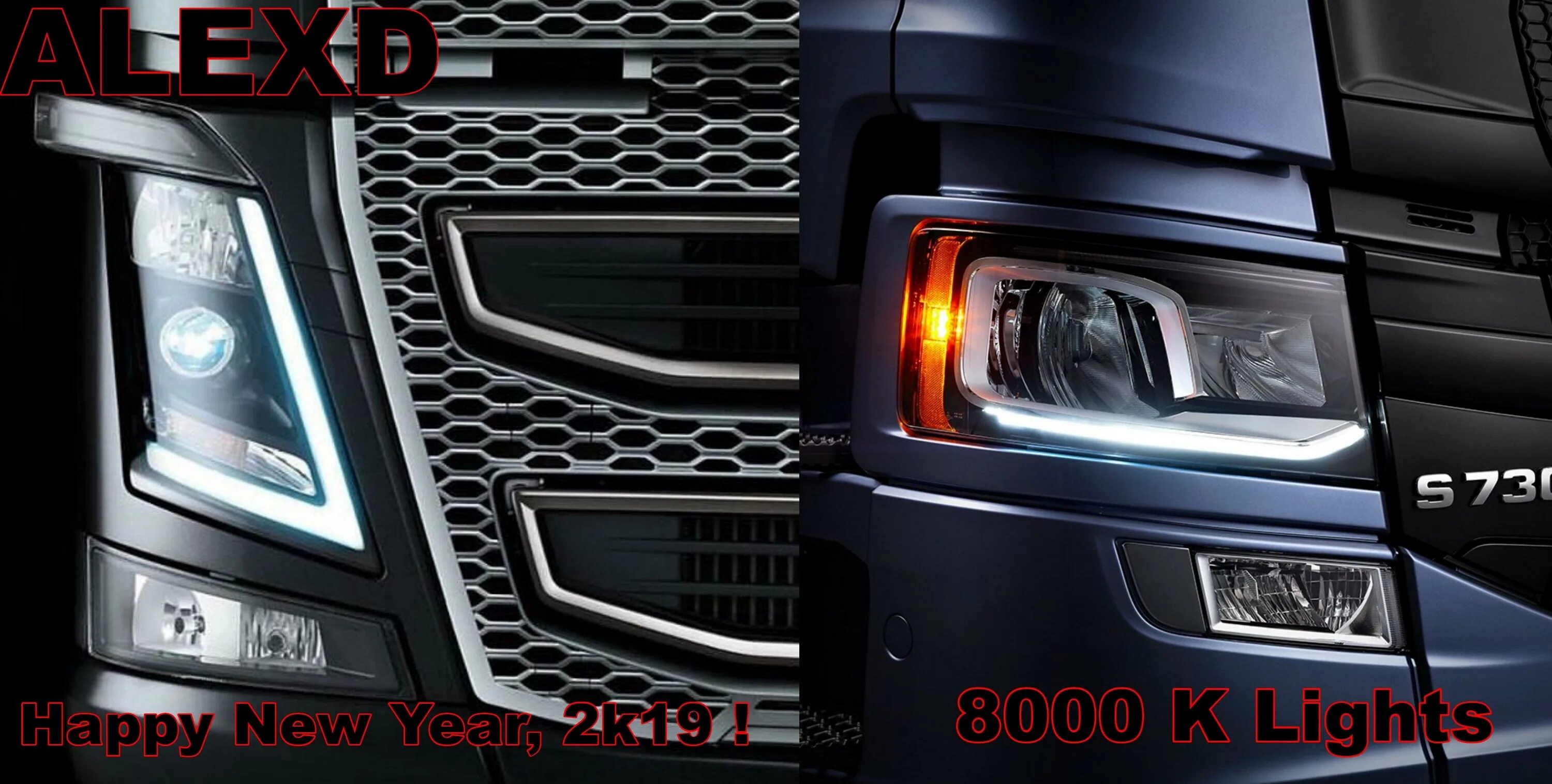 2 от 8000. Alexd 8000k. локальный мод на свет для скания. truck parts.