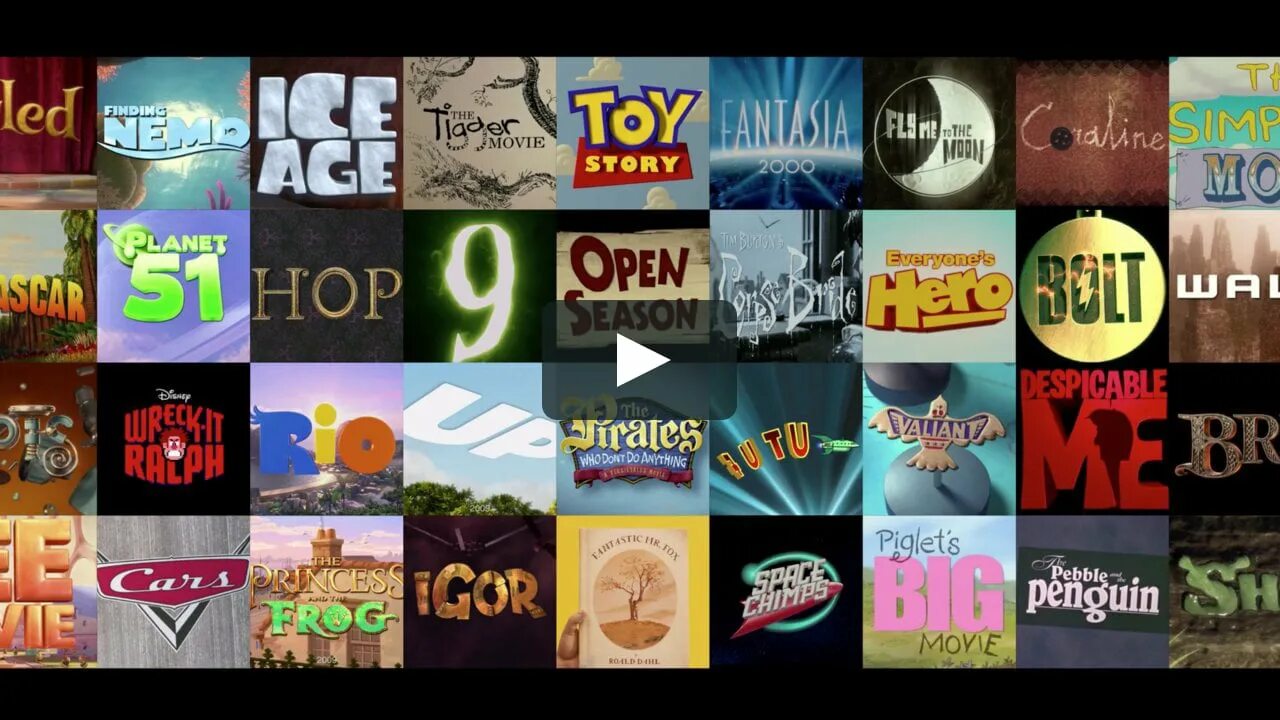 Feature films presents логотипа. Cool animation movies' titles. Movie title Montage name.