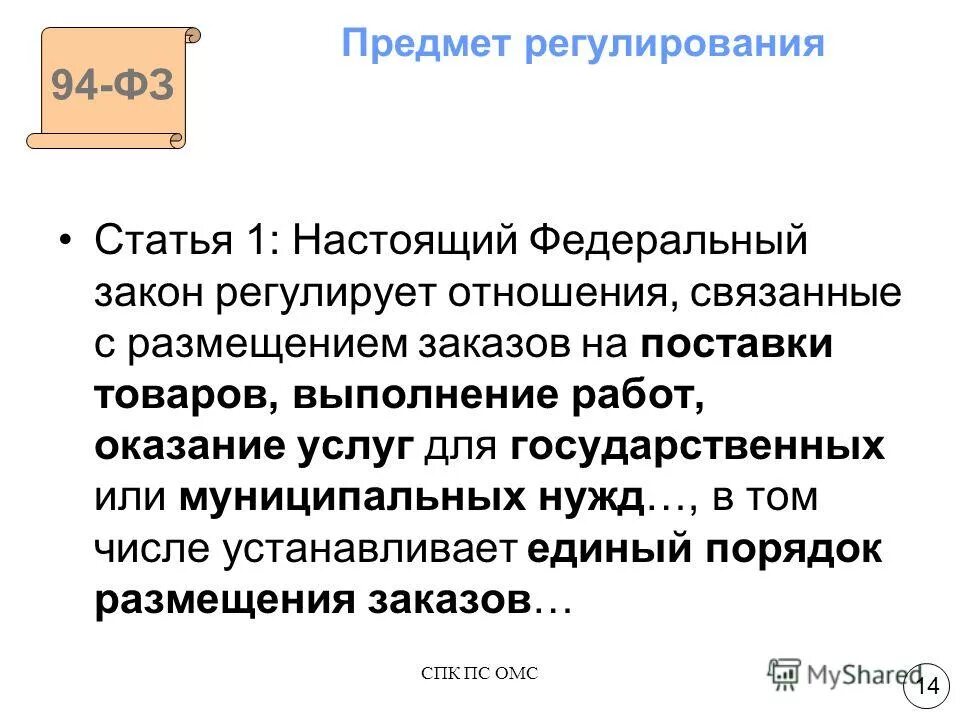 федеральный закон no 94 фз