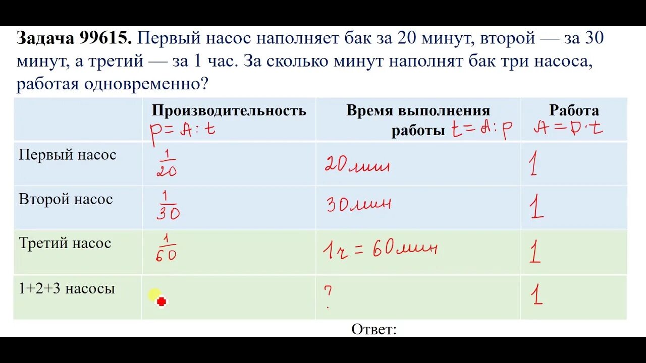 Сколько минут до 16 30. Решение задач на производительность. Задачи на работу и производительность. Задачи на совместную работу. Задачи на работу производительность время.