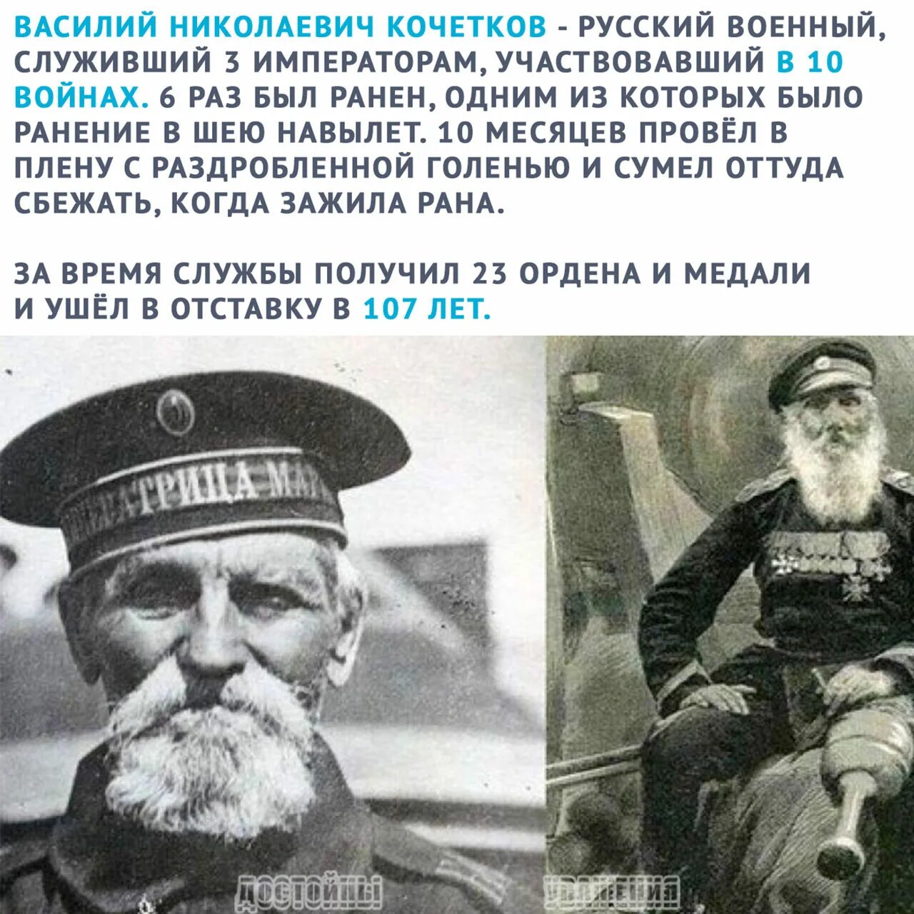 Сколько было лет василию. Самый старый солдат Российской империи Кочетков.