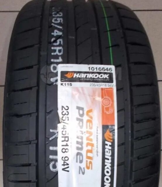 Ventus Prime 2 k115. Hankook Ventus Prime 2. Ventus Prime 2 235/45. Hankook Ventus Prime 2 k115.